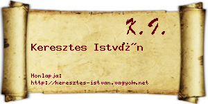 Keresztes István névjegykártya