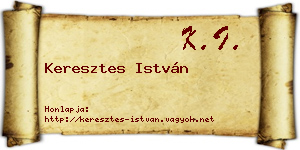 Keresztes István névjegykártya